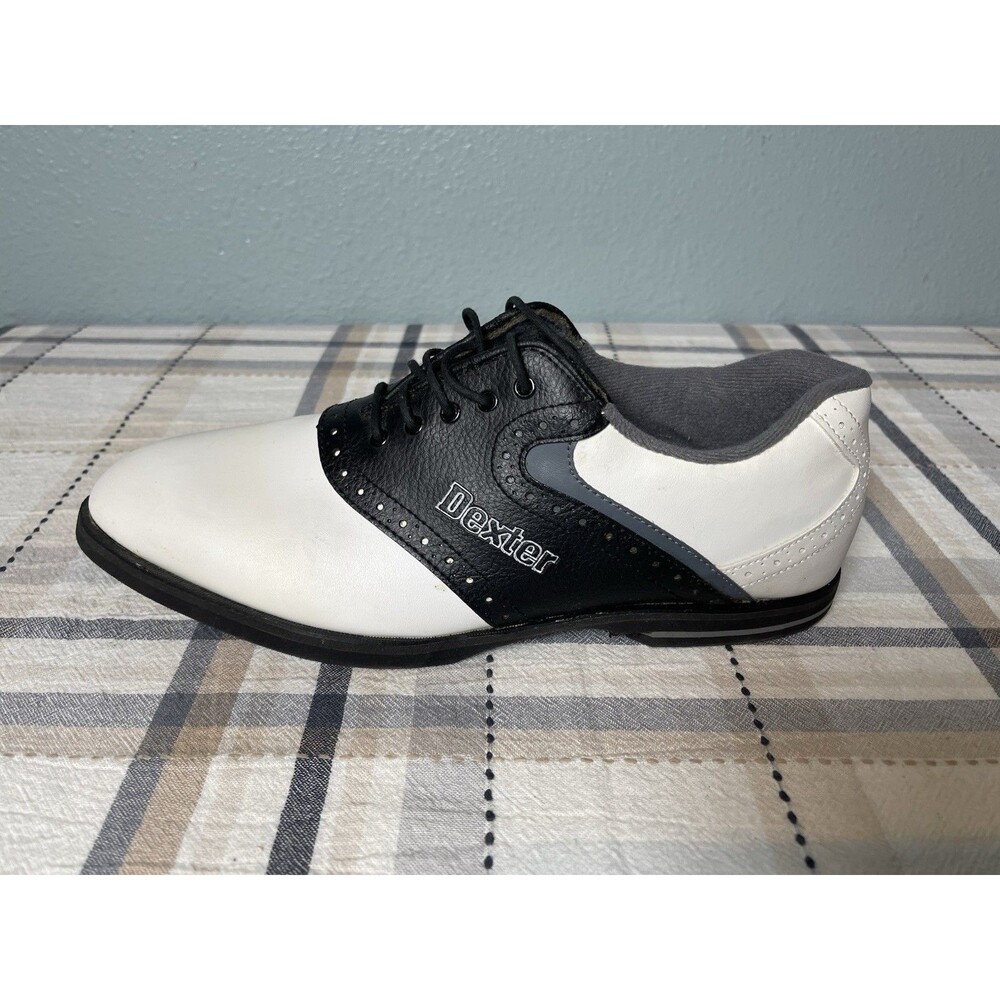 VTG Dexter Wellesley Classic Golf Shoe Interchangeable Spikes F772-2 Mens 10.5 - Picture 7 of 13